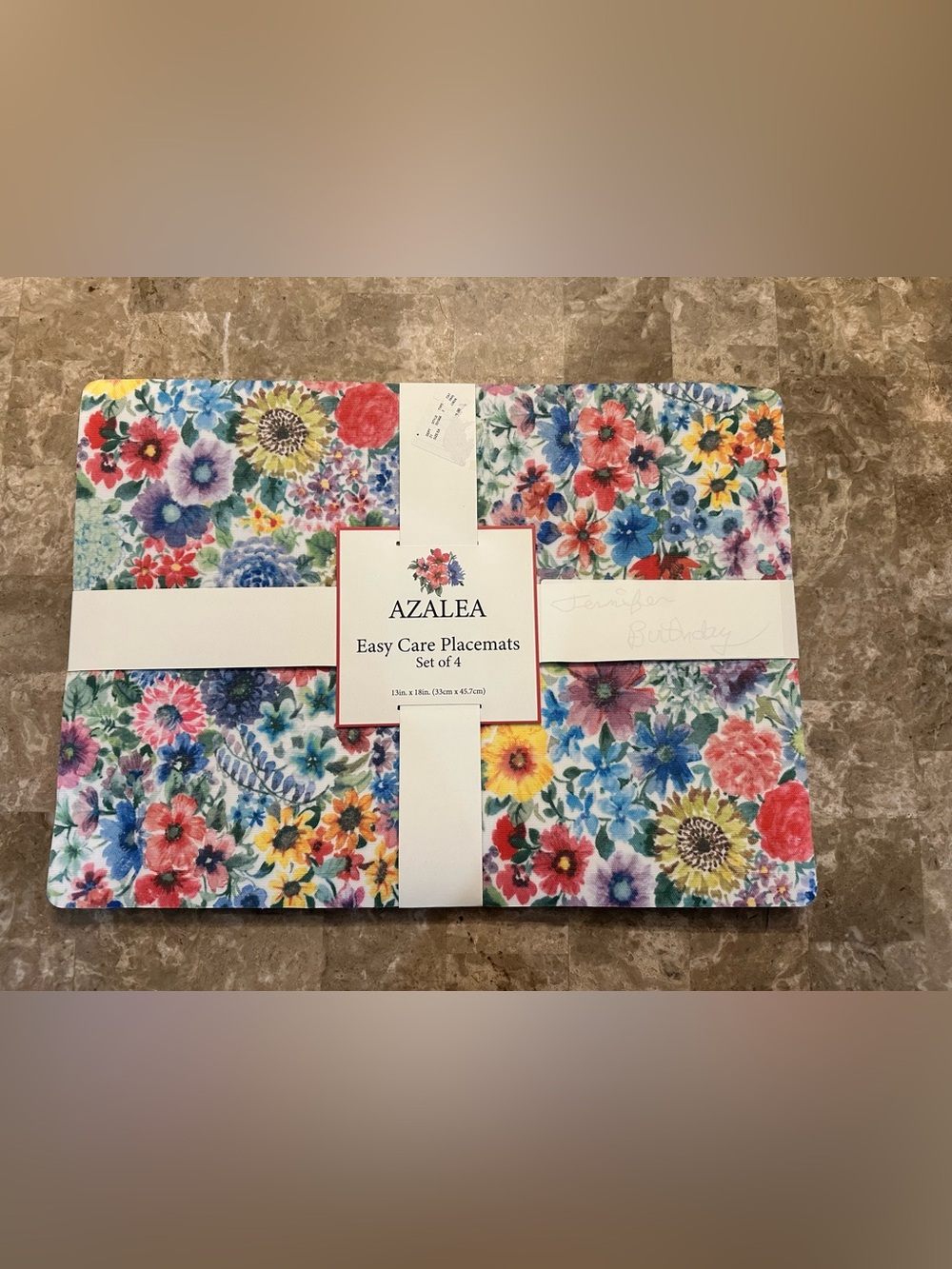 Azalea Easy Care Floral Placemats - Set of 4